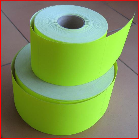 Blank Fluoro Pallet Labels 75mmx100mm Rubber adhesive